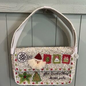 TikTok Viral Christmas/Santa Beaded Shoulder Bag